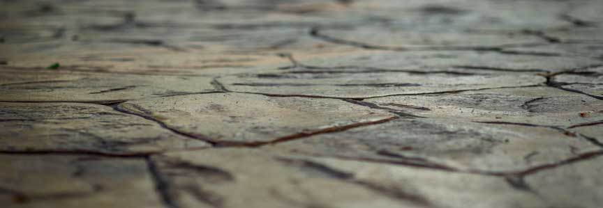 This image shows a Stamped Concrete floor.